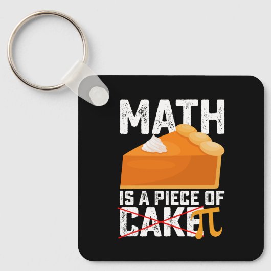 Porte-clés Les maths sont un jeu d'enfant jour de Pi drôle (Recto)