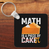 Porte-clés Les maths sont un jeu d'enfant jour de Pi drôle (Recto)
