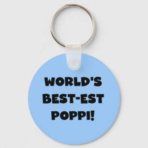 Porte-clés Les meilleurs cadeaux Poppi Black Text du monde