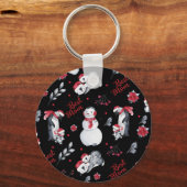 Porte-clés Les Meilleurs Pingouins de Noël (Recto)
