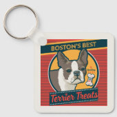 Porte-clés Les meilleurs soins Terrier de Boston (Recto)
