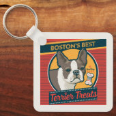 Porte-clés Les meilleurs soins Terrier de Boston (Recto)