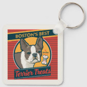 Porte-clés Les meilleurs soins Terrier de Boston (Dos)
