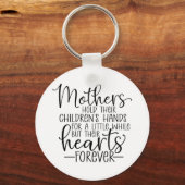 Porte-clés Les mères tiennent la main de leurs enfants pendan (Recto)