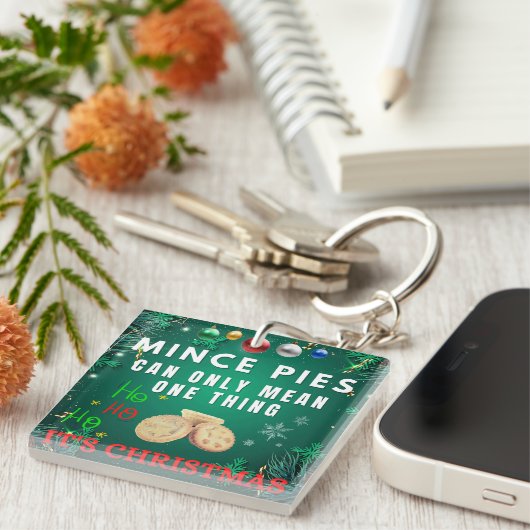 Porte-clés Les Mince Pies Ne Peuvent Signifier Qu'Une Chose C (Devant Droit)