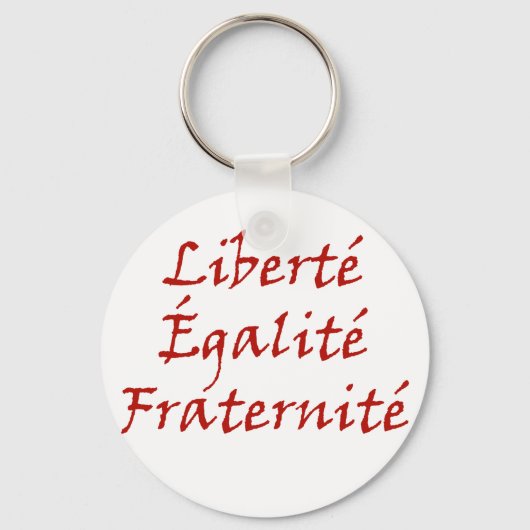 Porte-clés Les Misérables Love : Liberté, Égalité, Fraternité (Recto)