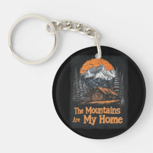 Porte-clés Les montagnes sont ma maison