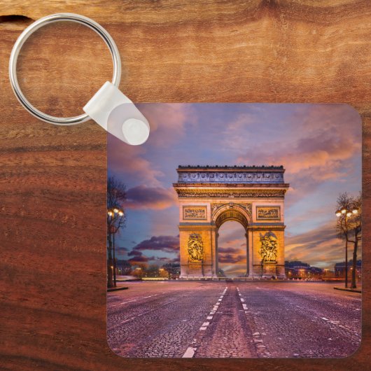 Porte-clés Les monuments | Arc de Triomphe, Paris France (Recto)