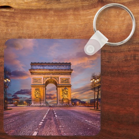 Porte-clés Les monuments | Arc de Triomphe, Paris France (Verso)
