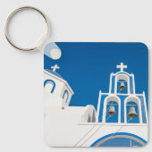 Porte-clés Les monuments | Église grecque du dôme bleu (Recto)