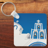 Porte-clés Les monuments | Église grecque du dôme bleu (Recto)
