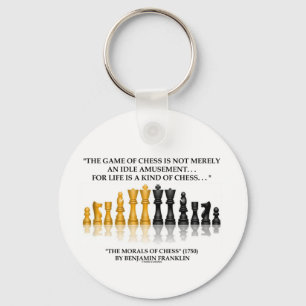 Porte-clés Les morales de Benjamin Franklin de la vie