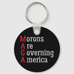 Porte-clés Les Morons dirigent l'Amérique contre Trump