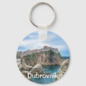 Porte-clés Les murs de Dubrovnik vue mer (Verso)