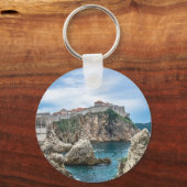 Porte-clés Les murs de Dubrovnik vue mer (Recto)