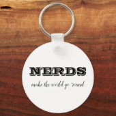 Porte-clés Les NERDS font tourner le monde (Recto)