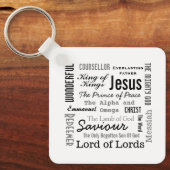 Porte-clés Les noms de Jésus Texte du script (Recto)