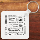 Porte-clés Les noms de Jésus Texte du script (Verso)