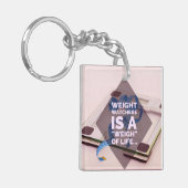 Porte-clés Les observateurs de poids est un pesage de la vie (Devant gauche)