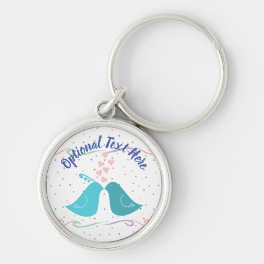 Porte-clés Les oiseaux en amour (Devant)