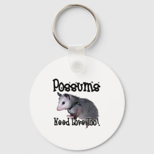 Porte-clés Les opossums ont besoin d'amour aussi