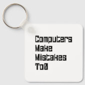 Porte-clés Les Ordinateurs Font Des Erreurs À 0 (Recto)