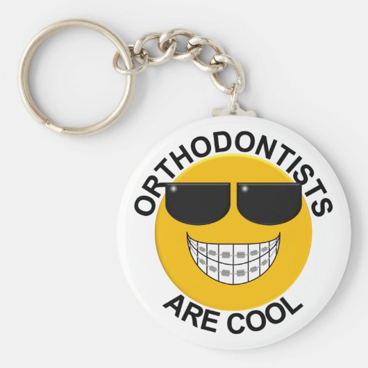 Porte-clés Les Orthodontistes Sont Cool Visages Face Porte - (Devant)