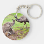 Porte-clés "Les Pals improbables : l'amitié Kangaroo et Emu" (Dos)