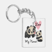 Porte-clés Les pandas I aiment ma Nana (Devant gauche)