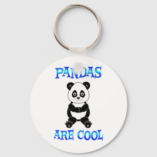 Porte-clés Les pandas sont Cool (Recto)