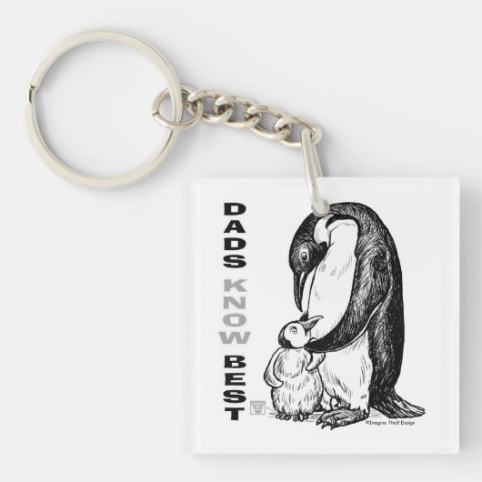 Porte-clés Les papas connaissent mieux (Devant)