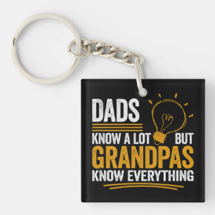 Porte-clés Les papas savent beaucoup de choses mais les grand