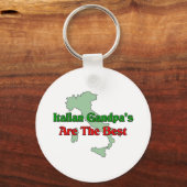 Porte-clés Les papis italiens sont les meilleurs (Recto)