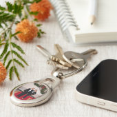 Porte-clés Les pas de Noël Président Donald Trump & Melania (Côté )