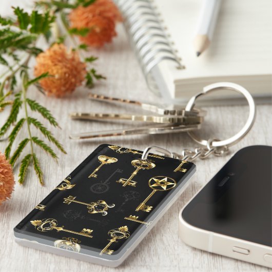 Porte-clés Les Patters de Seamless avec Golden Keys (Devant droit)