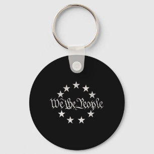 Porte-clés Les People Vintage Stars Circle Patriotique