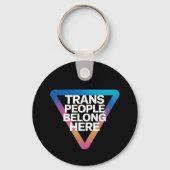 Porte-clés Les personnes trans font partie de la fierté Les d (Recto)