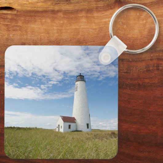 Porte-clés Les phares | Massachusetts de phare (Verso)