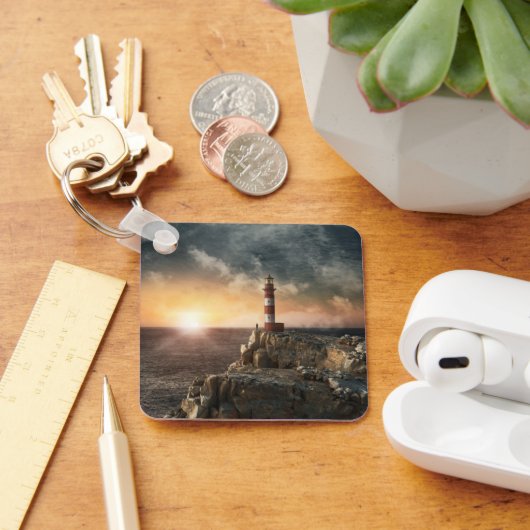 Porte-clés Les phares | Phare rouge et blanc (Bureau)