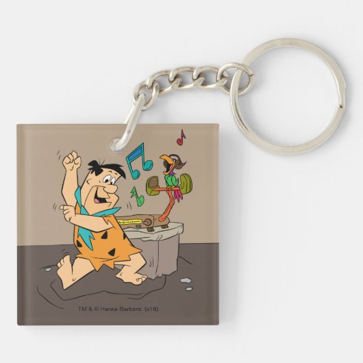 Porte-clés Les Pierrafeu | Fred Flintstone Dancing (Dos)