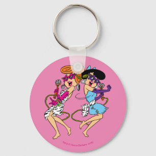 Porte-clés Les Pierrafeu Wilma & Betty Rock Stars