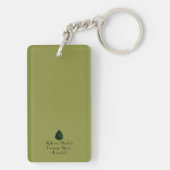 Porte-clés Les pierres précieuses d'Alphonse Mucha émeraude (Dos)