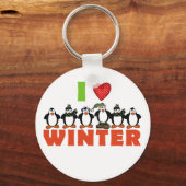 Porte-clés Les pingouins aiment les t-shirts et les cadeaux d (Recto)