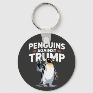 Porte-clés Les pingouins contre Trump Anti Trump Résistent au