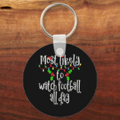 Porte-clés Les Plus Probables À Regarder Le Football Toute La (Recto)