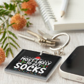 Porte-clés Les Plus Probables Pour Obtenir Chaussettes Noël F (Devant Droit)