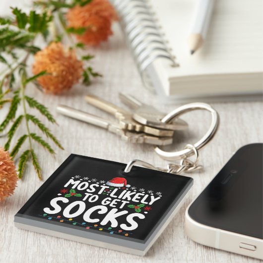 Porte-clés Les Plus Probables Pour Obtenir Chaussettes Noël F (Devant Droit)