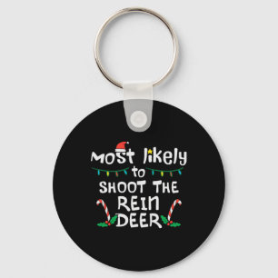 Porte-clés Les plus probables Shoot Reindeer Noël Noël Noël N