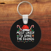 Porte-clés Les Plus Susceptibles D'Araigner La Famille Eggnog (Recto)