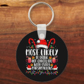 Porte-clés Les Plus Susceptibles De Boire Des Marshmallows Ch (Recto)